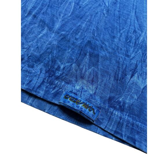 VTG Crazy Shirts Hawaii Maui Wale Men Sz Large Blue  Dolphins Tie Dye Y2K Retro - Picture 9 of 11